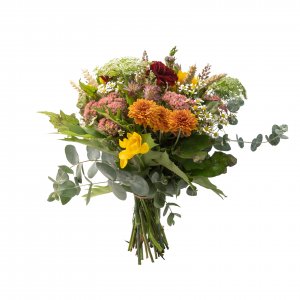 wonderful flowers in a bouquets with soft warm colours
